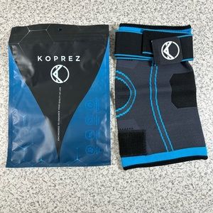 Koprez Unisex Medical Grade Compression Knee Sleeve Blue Large L New